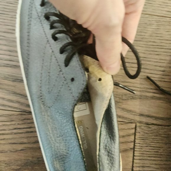 TRETORN Leather metallic dark grey/pewter sneakers size 9 UNWORN - Picture 8 of 8